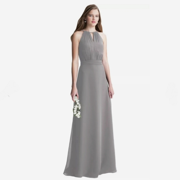Bill Levkoff Dresses Bill Levkoff Bridesmaids Chiffon Keyhole Aline
